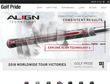 Tablet Screenshot of golfpride.com